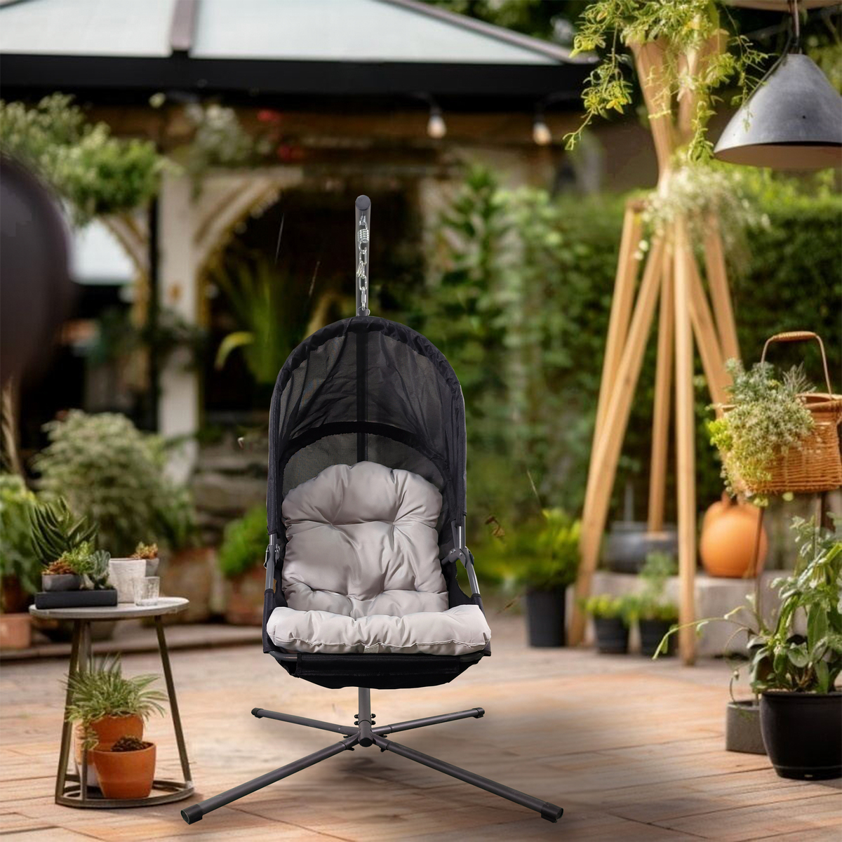 Bild 2 von HC Garten & Freizeit Hängesessel, faltbar, 122x117x195 cm