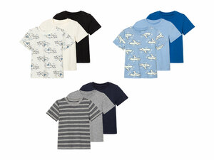 lupilu® Kleinkinder T-Shirt's, 3 Stück, mit Baumwolle