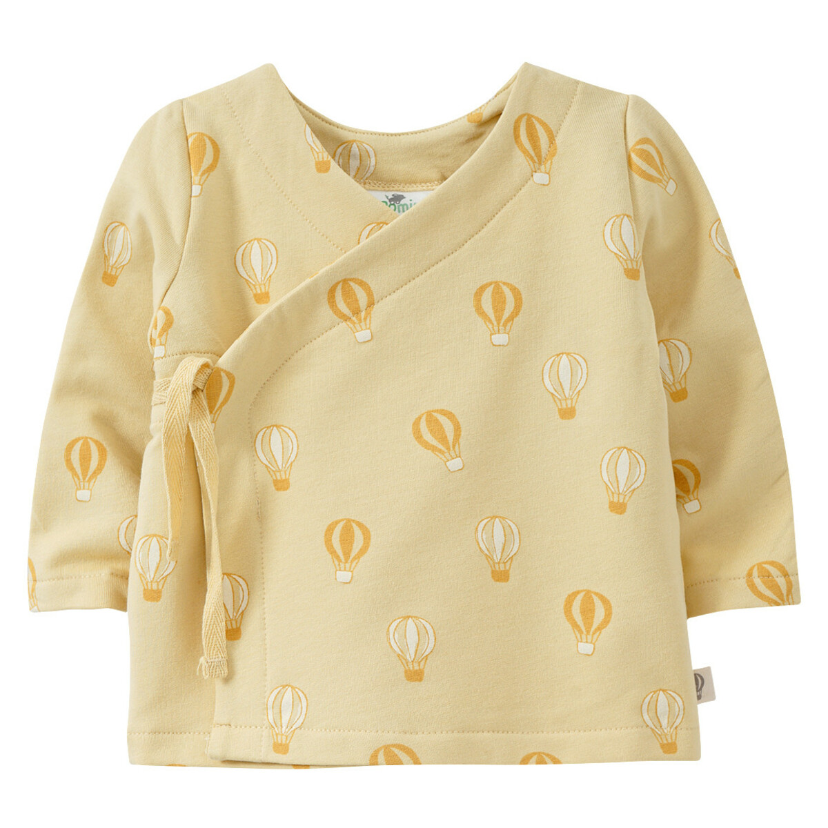 Bild 1 von Newborn Wickeljacke mit Ballon-Print HELLGELB
