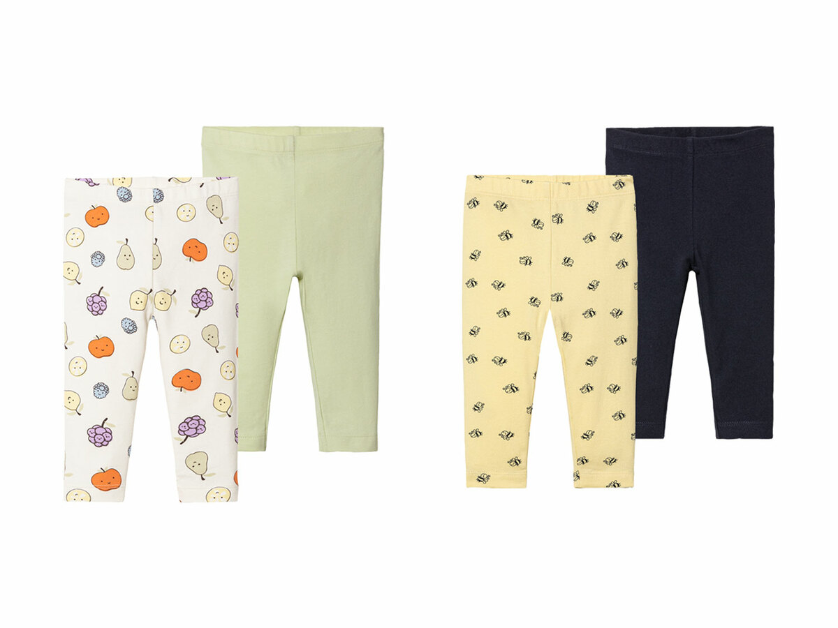 Bild 1 von lupilu® Baby Leggings, 2 Stück, mit hohem Bio-Baumwollanteil