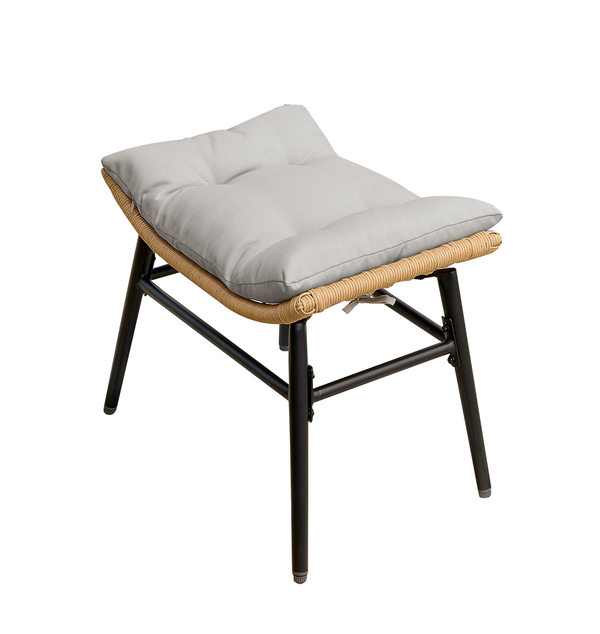 Bild 4 von Happy Home Rattan Balkonset 3 tlg. Sitzgruppe Gartenset mit Sitzkissen HGS57-BEI Beige