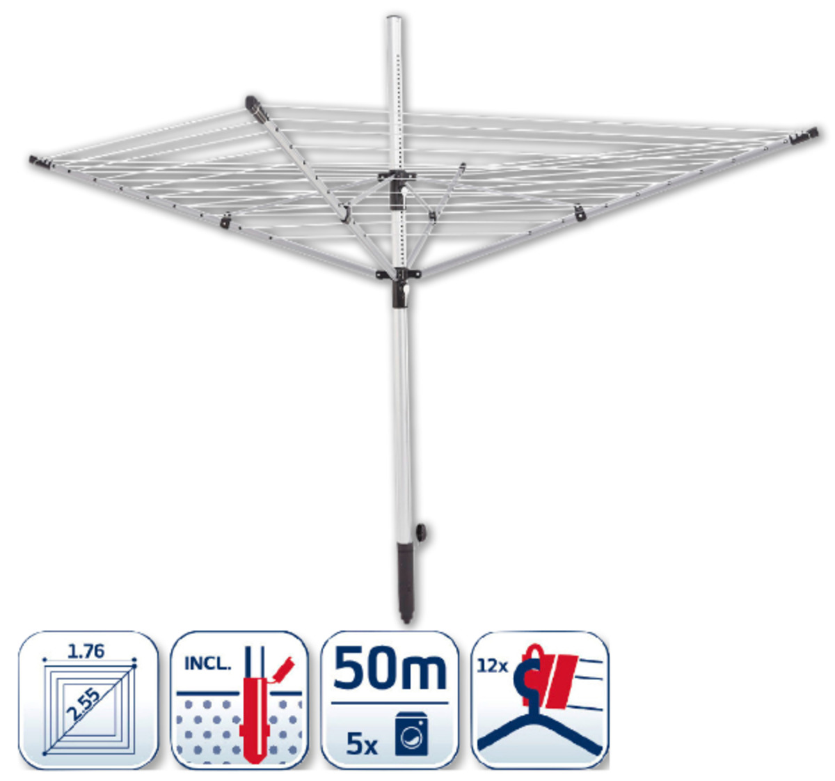 Bild 1 von LEIFHEIT Wäscheschirm LINO PUSH*