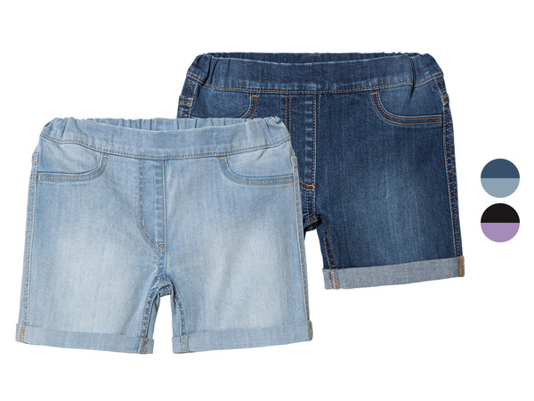 Bild 1 von lupilu® Kleinkinder Denimshorts, 2 Stück, mit elastischem Bund