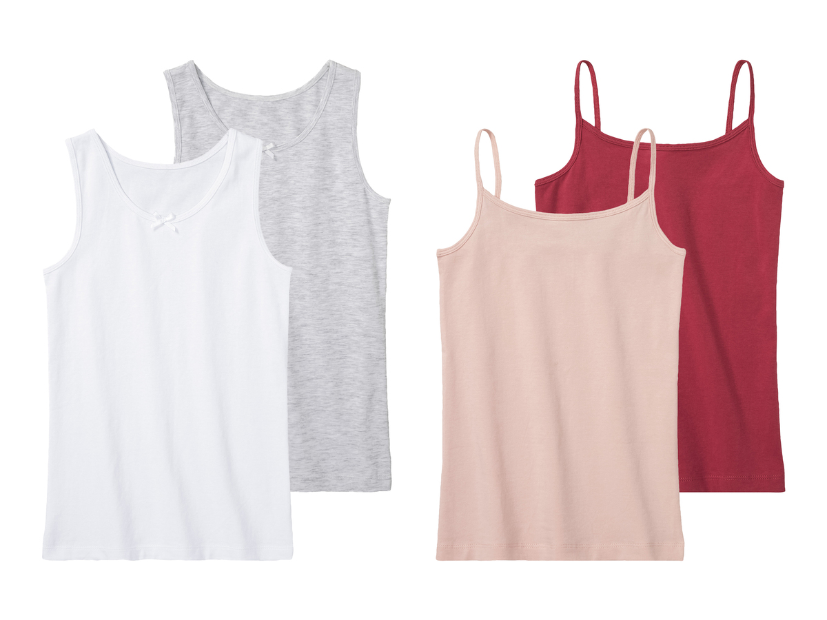 Bild 1 von pepperts!® Kinder Mädchen Spaghettitops / Unterhemden, 2 Stück, mit Bio-Baumwolle