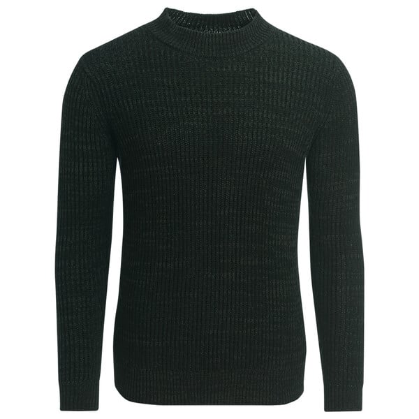 Bild 1 von Herren Strickpullover mit hohem Rundhals DUNKELGRÜN