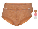 Bild 1 von esmara® Damen Hipster, 2 Stück, mit Spitze