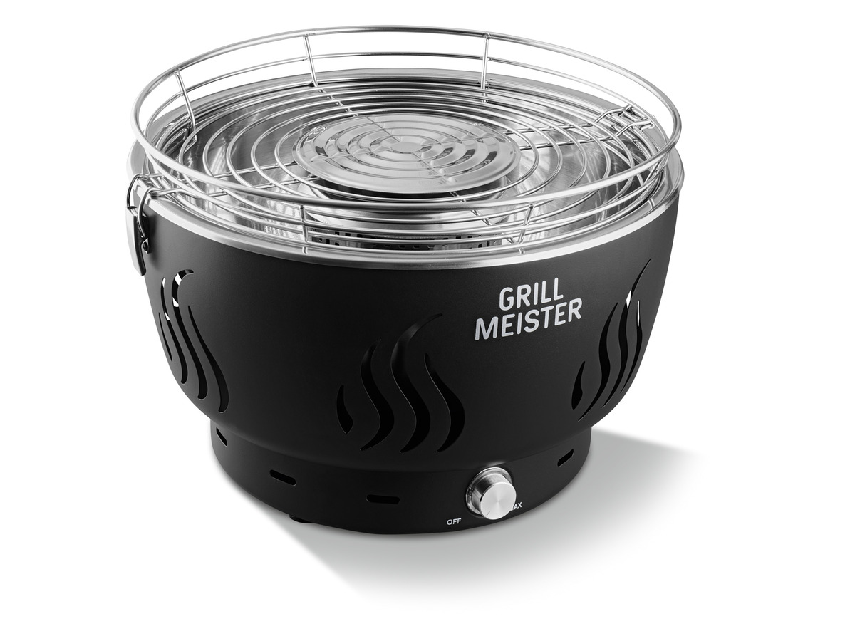 Bild 1 von GRILLMEISTER Holzkohlegrill mit Aktivbelüftung »AG 34 C1«, aus Edelstahl