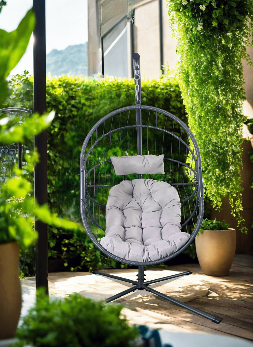 Bild 2 von HC Garten & Freizeit Hängesessel, faltbar, 120x108x192 cm S2121