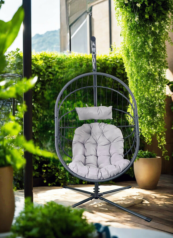 Bild 2 von HC Garten & Freizeit Hängesessel, faltbar, 120x108x192 cm S2121