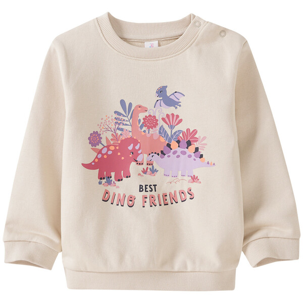 Bild 1 von Baby Sweatshirt mit Dino-Motiv CREME / ROSA