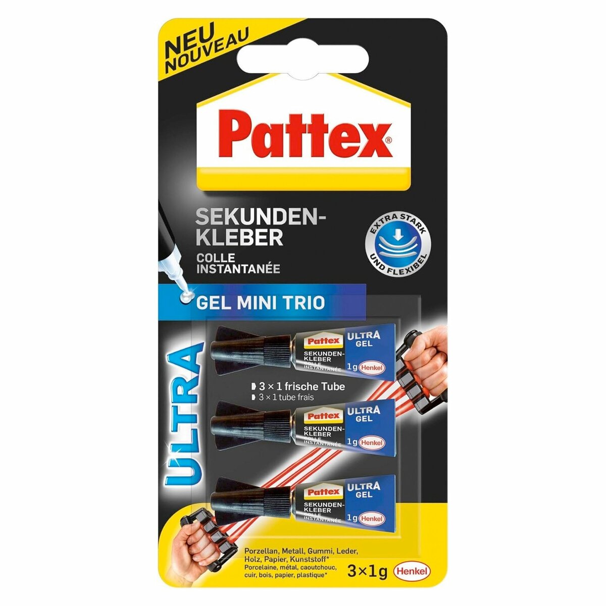 Bild 1 von Sekundenkleber 'Gel Mini Trio'