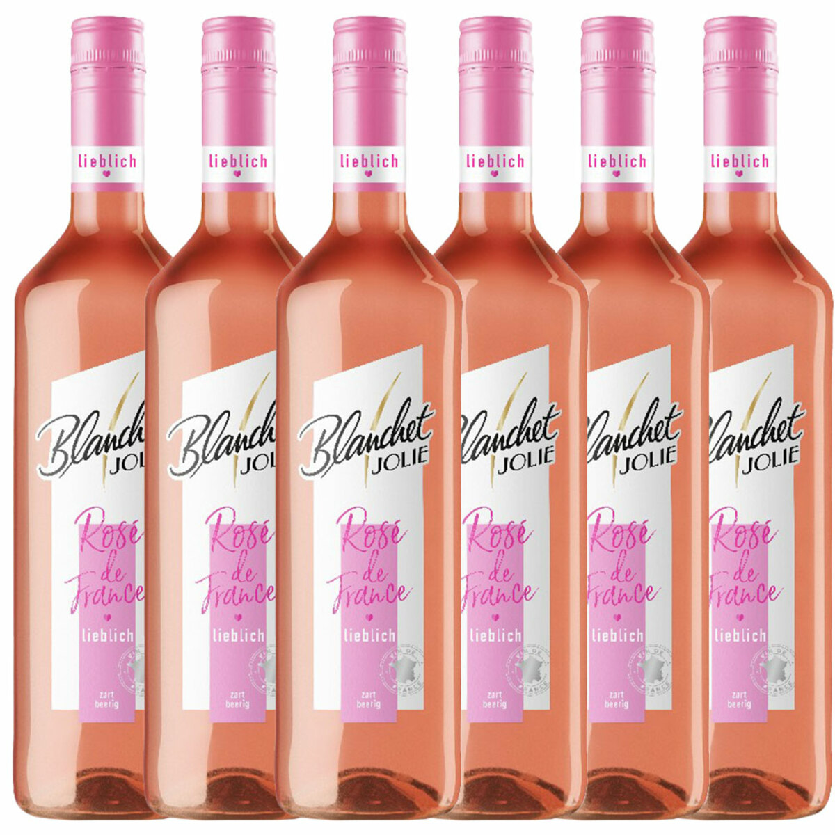 Bild 1 von Blanchet Jolie Rosé de France Lieblich 0,75l - 6er Karton