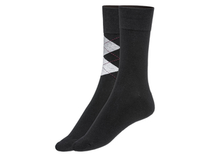 LIVERGY® Herren Socken, 2 Paar, mit Komfortbund