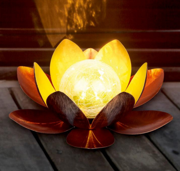 Bild 1 von LED-Solar-Leuchte »Lotusblume«