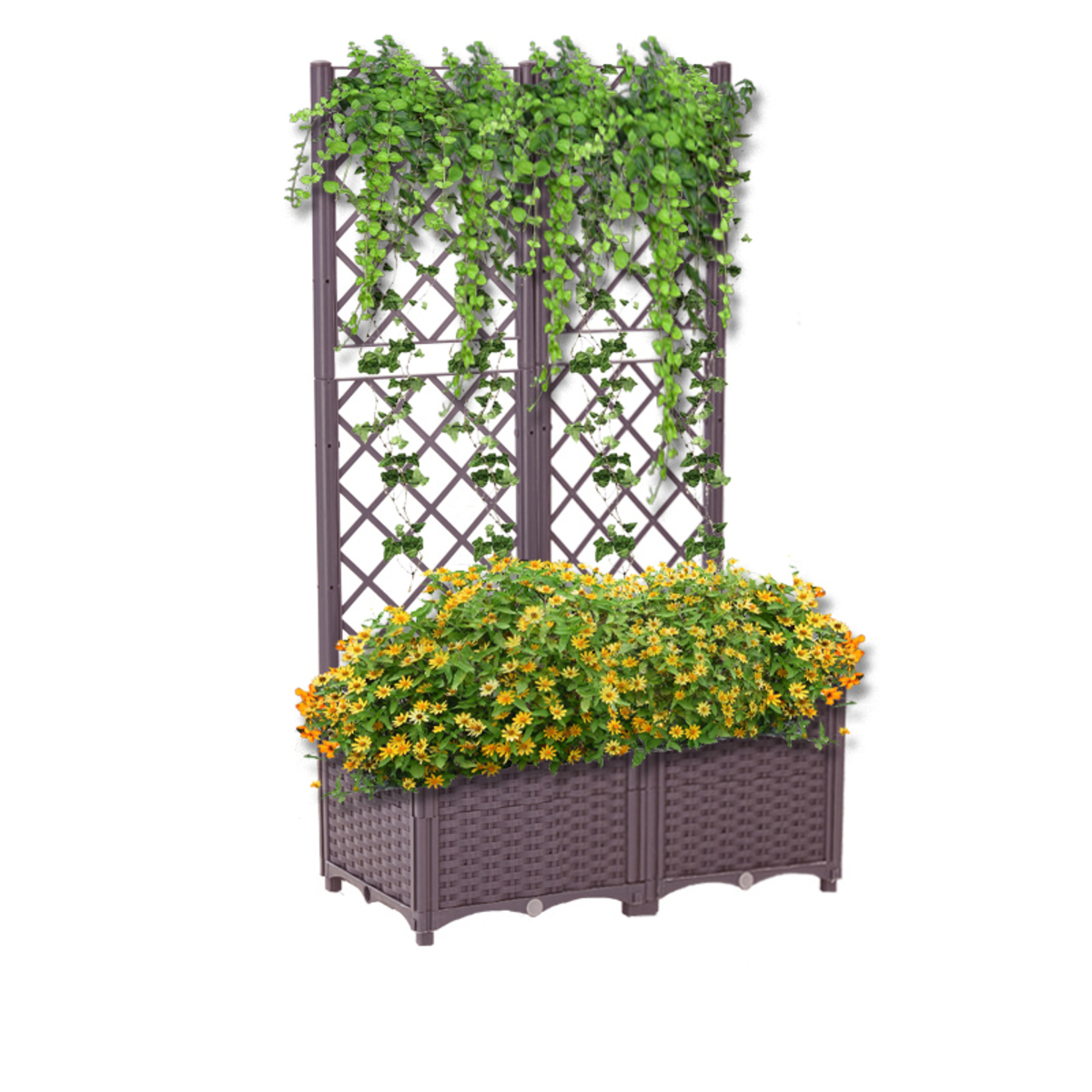 Bild 2 von HC Garten & Freizeit Hochbeet, ca. 80 x 40 x 136/30 cm - Braun