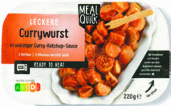 Bild 1 von MEAL QUICK Currywurst in Soße