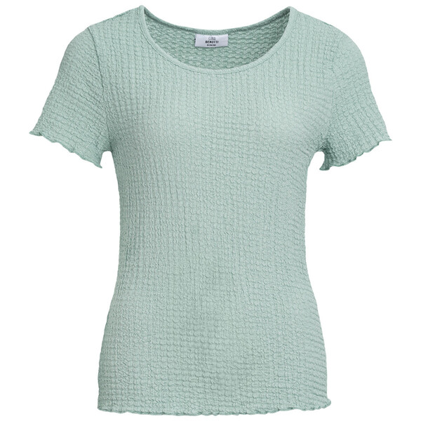 Bild 1 von Damen T-Shirt mit Wellenbündchen MINTGRÜN