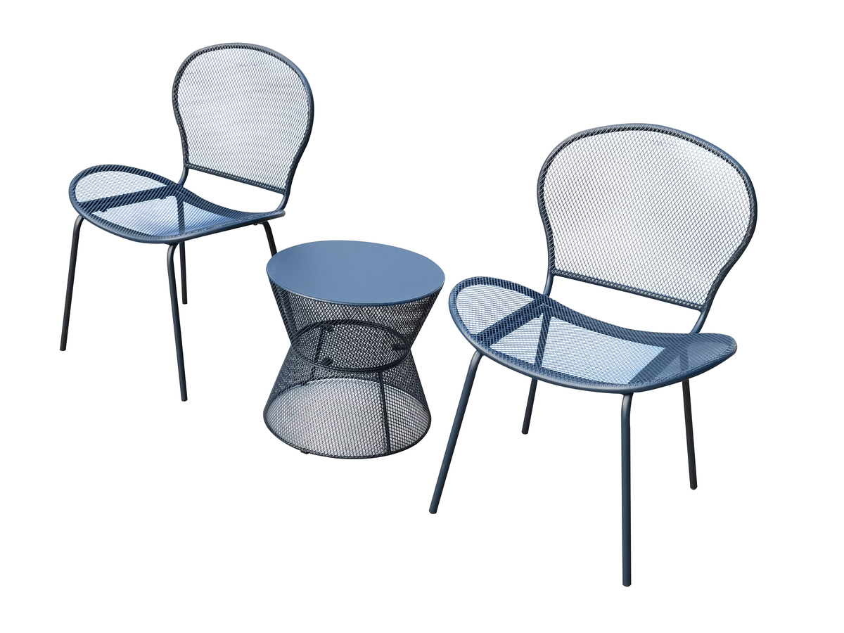 Bild 3 von Happy Home 3 tlg. modernes Bistro Set HGS58-DBL dunkelblau