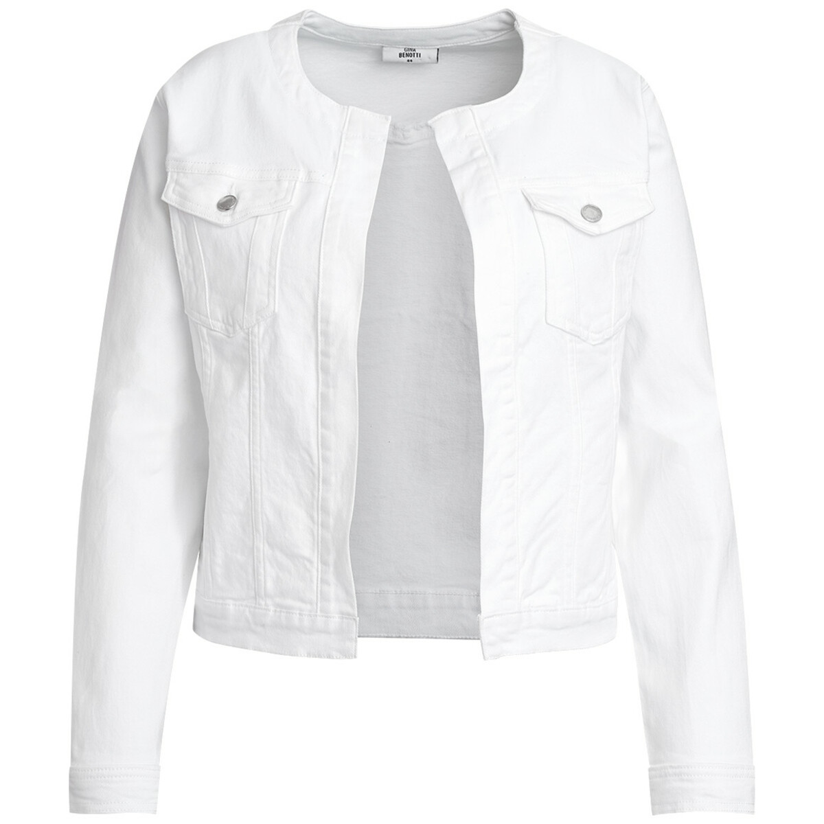 Bild 1 von Damen Jeansjacke ohne Verschluss WEISS