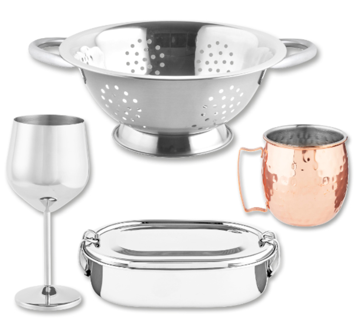 Bild 1 von Edelstahl-Küchenutensilien