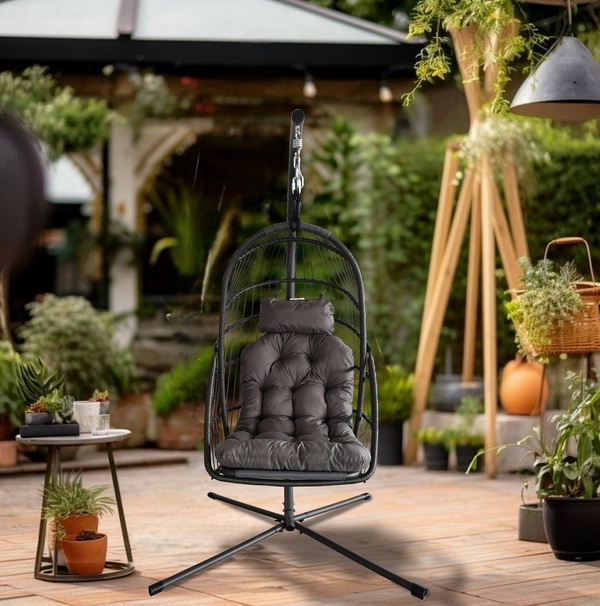 Bild 2 von HC Garten & Freizeit Hängesessel, faltbar, 120x108x192 cm