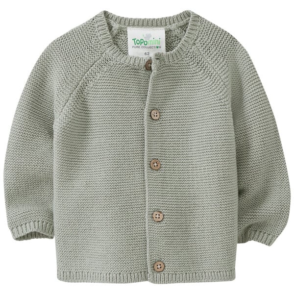 Bild 1 von Newborn Strickjacke mit Knopfleiste SCHILFGRÜN