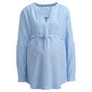 Bild 1 von Damen Umstands-Bluse mit Leinen HELLBLAU