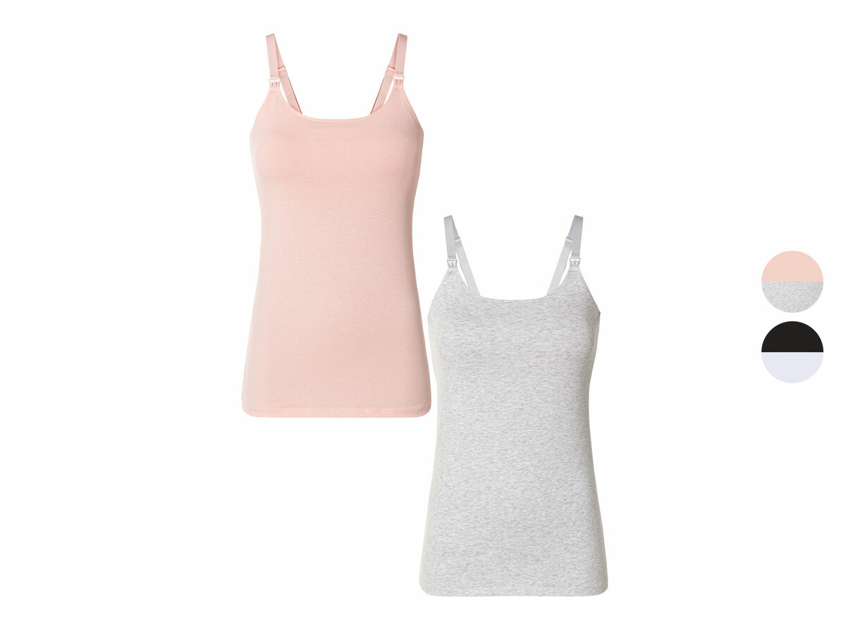 Bild 1 von esmara® Damen Still-Tops, 2 Stück, mit hohem Bio-Baumwollanteil