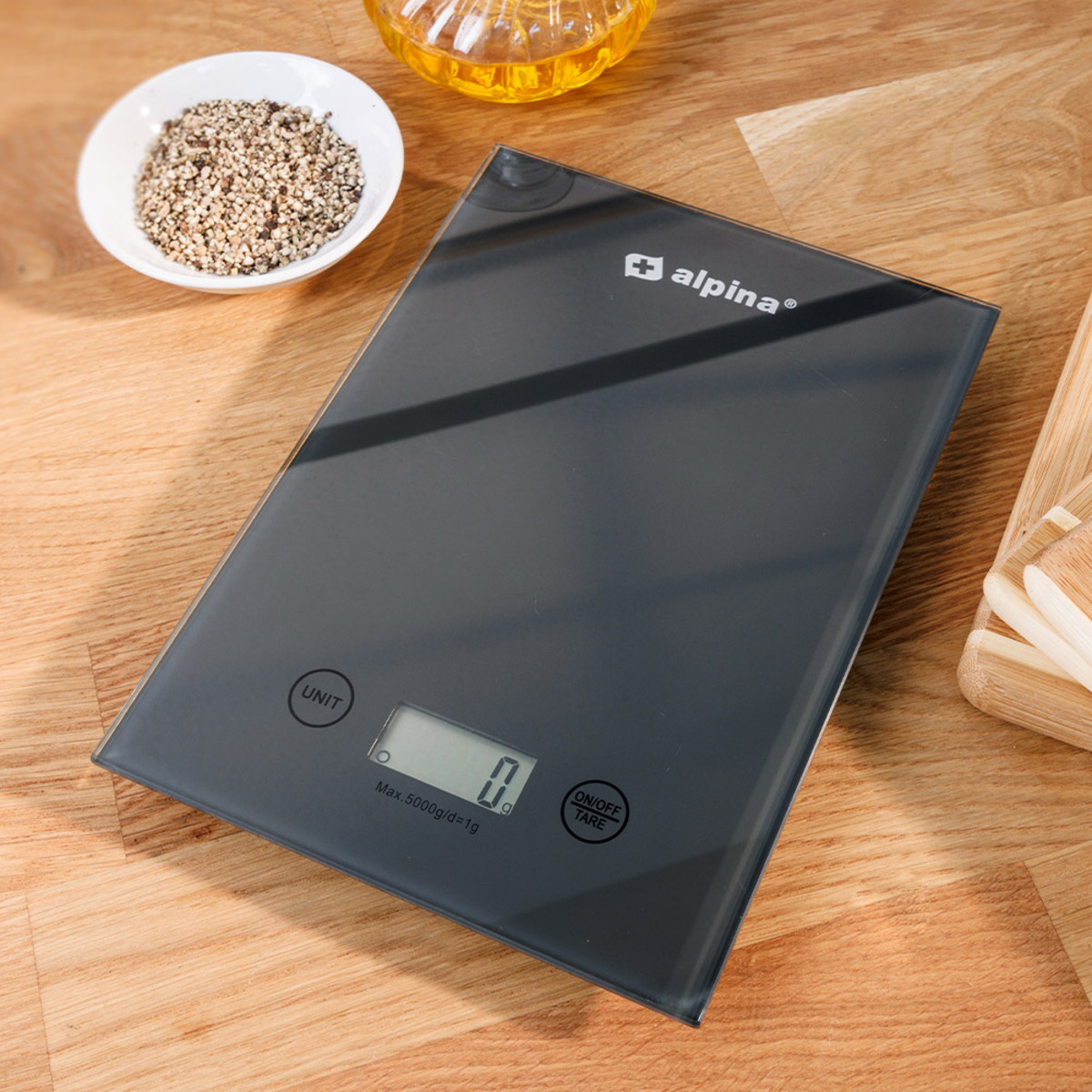 Bild 2 von ALPINA Glas-Küchenwaage