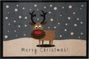Bild 1 von Fußmatte »ChristmasReindeer«, HANSE Home, rechteckig, Höhe 7 mm, Schmutzfangmatte, mit Spruch, In- und Outdoor geeignet