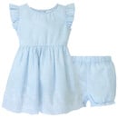 Bild 1 von Newborn Kleid und Shorts im Set HELLBLAU