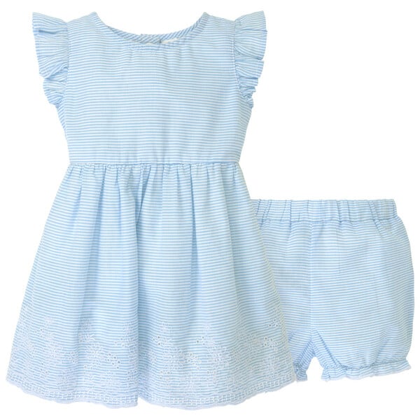 Bild 1 von Newborn Kleid und Shorts im Set HELLBLAU