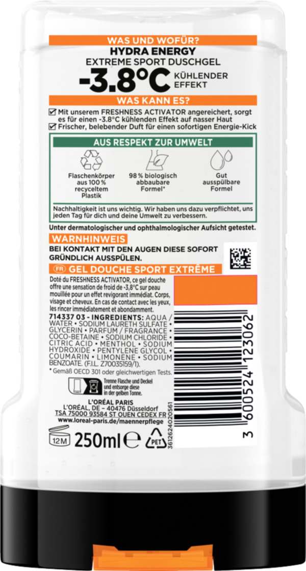 Bild 2 von L’Oréal Paris men expert Hydra Energy Extreme Sport Duschgel