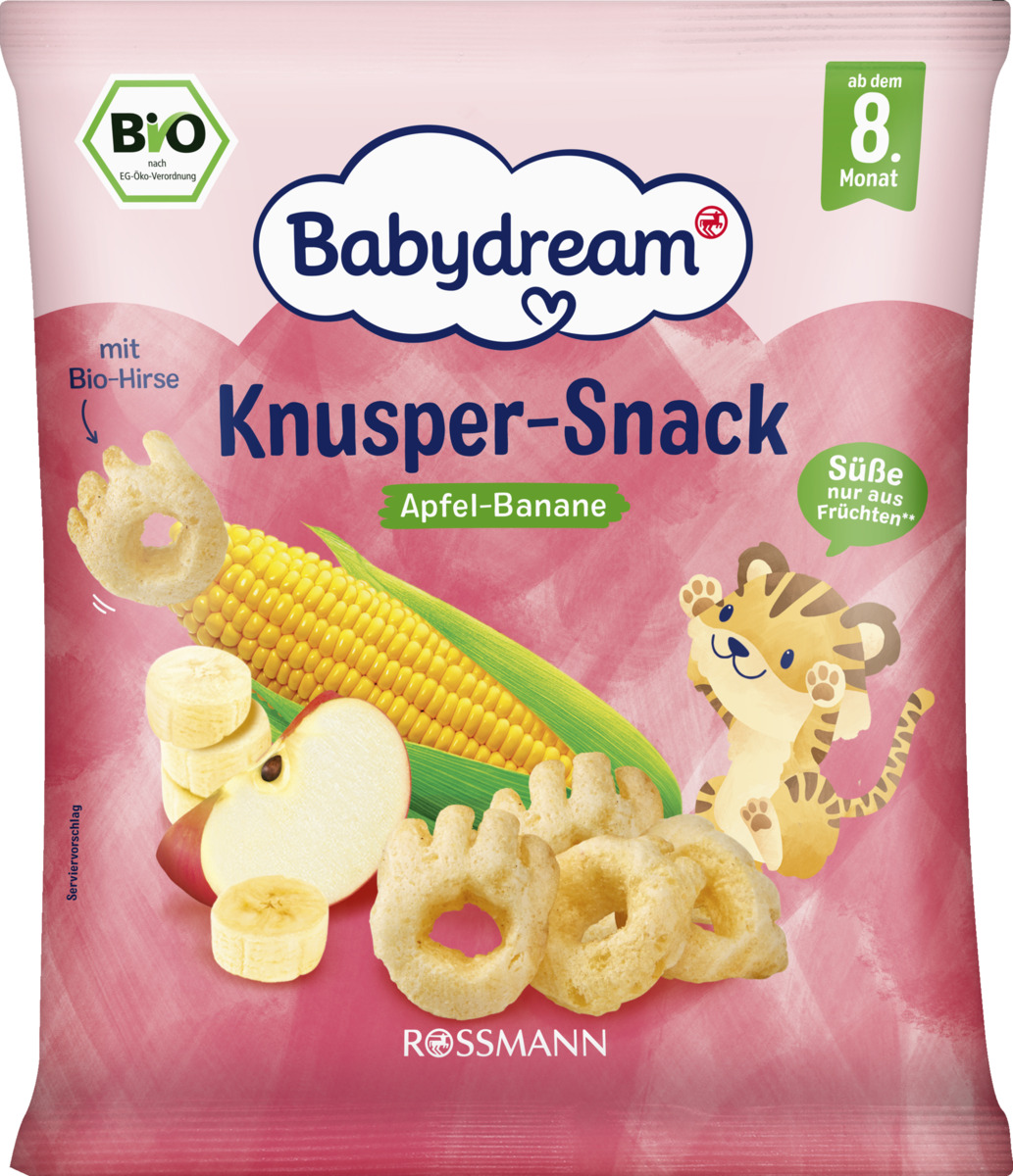 Bild 1 von Babydream Bio Knusper-Snack Apfel-Banane