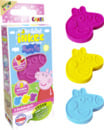 Bild 3 von CRAZE Badebomben-Packung (3 x 15 g) in Form des Peppa Pig-Gesichts und 3 Farben (Blau, Gelb und Pink). Mit