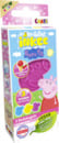 Bild 2 von CRAZE Badebomben-Packung (3 x 15 g) in Form des Peppa Pig-Gesichts und 3 Farben (Blau, Gelb und Pink). Mit