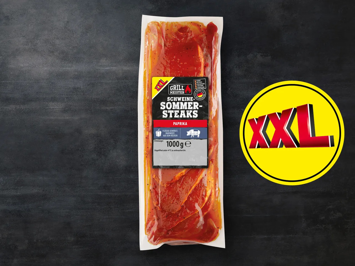 Bild 1 von Grillmeister Schweine-Sommersteaks, 
         1 kg