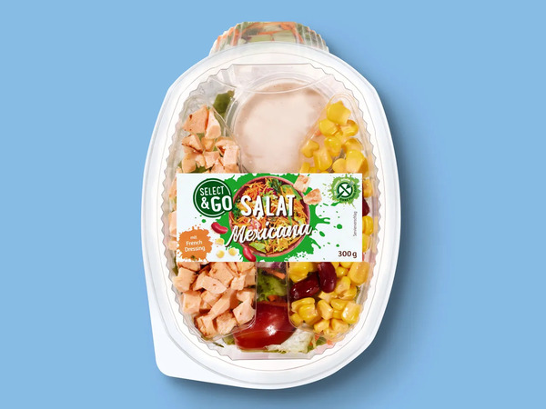 Bild 1 von Select & Go Frische Salate mit Dressing, 
         300 g