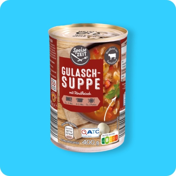 Bild 1 von SPEISEZEIT Gulaschsuppe, ATC-zertifiziert