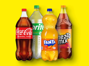 Coca-Cola/Fanta/Sprite/Mezzo Mix, 
         2 l zzgl. -.25 Pfand