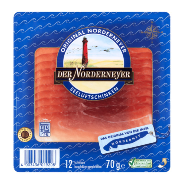 Bild 4 von NORDERNEYER Seeluftschinken 70g
