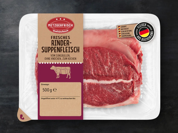 Bild 1 von Metzgerfrisch Frisches Rinder-Suppenfleisch