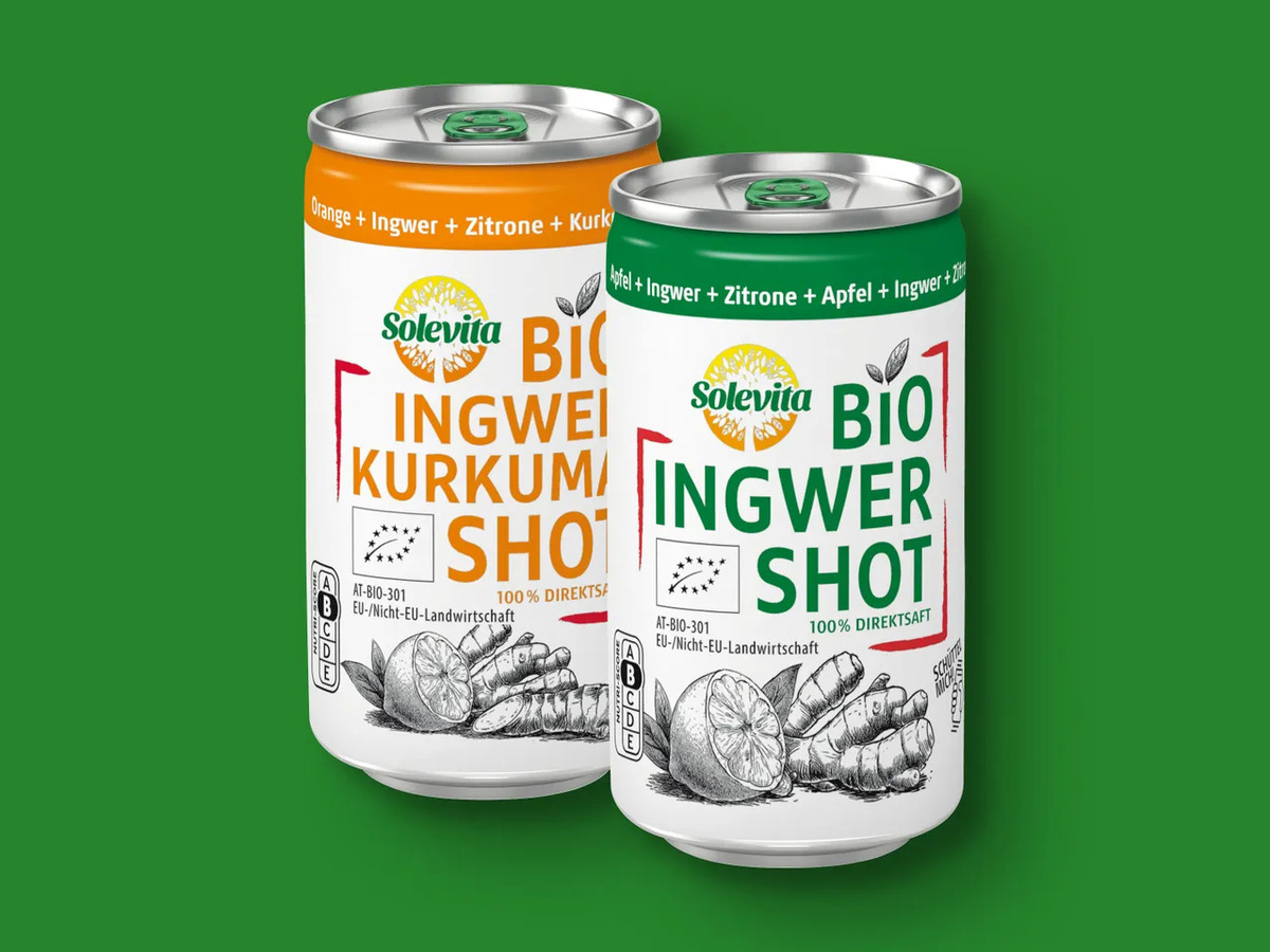 Bild 1 von Solevita Bio Ingwer Shot, 
         150 ml zzgl. -.25 Pfand