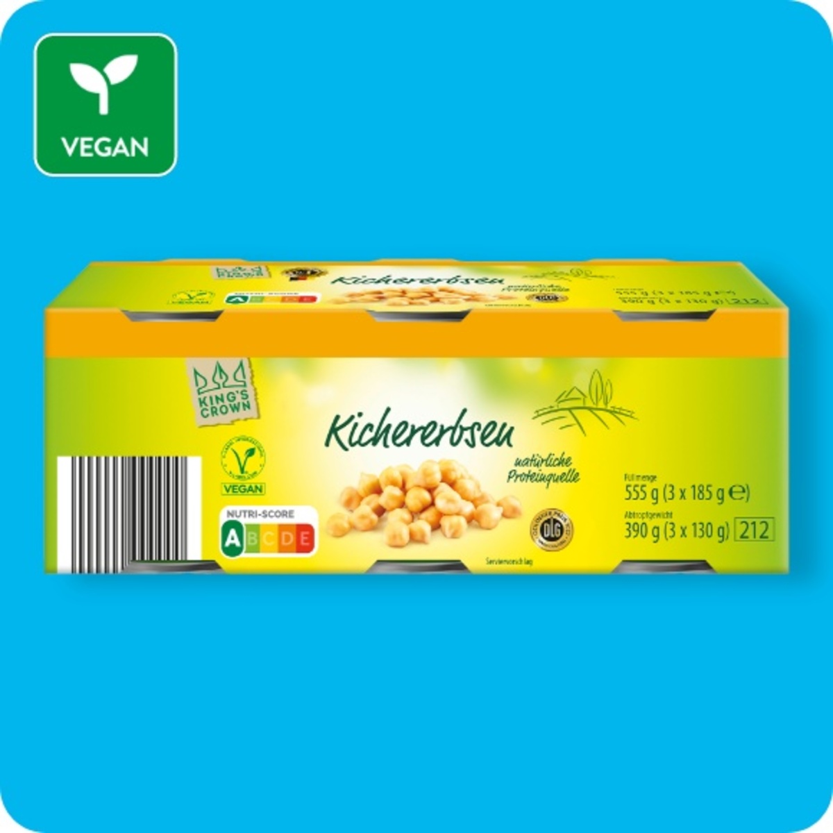 Bild 1 von KING'S CROWN Kichererbsen oder Kidneybohnen, DLG-prämiert