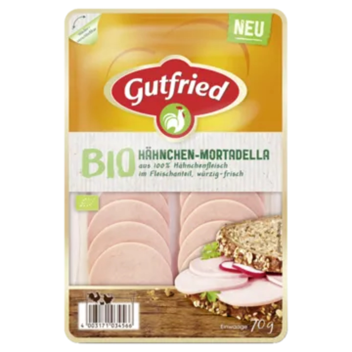Bild 1 von Gutfried Bio Hähnchen-Mortadella