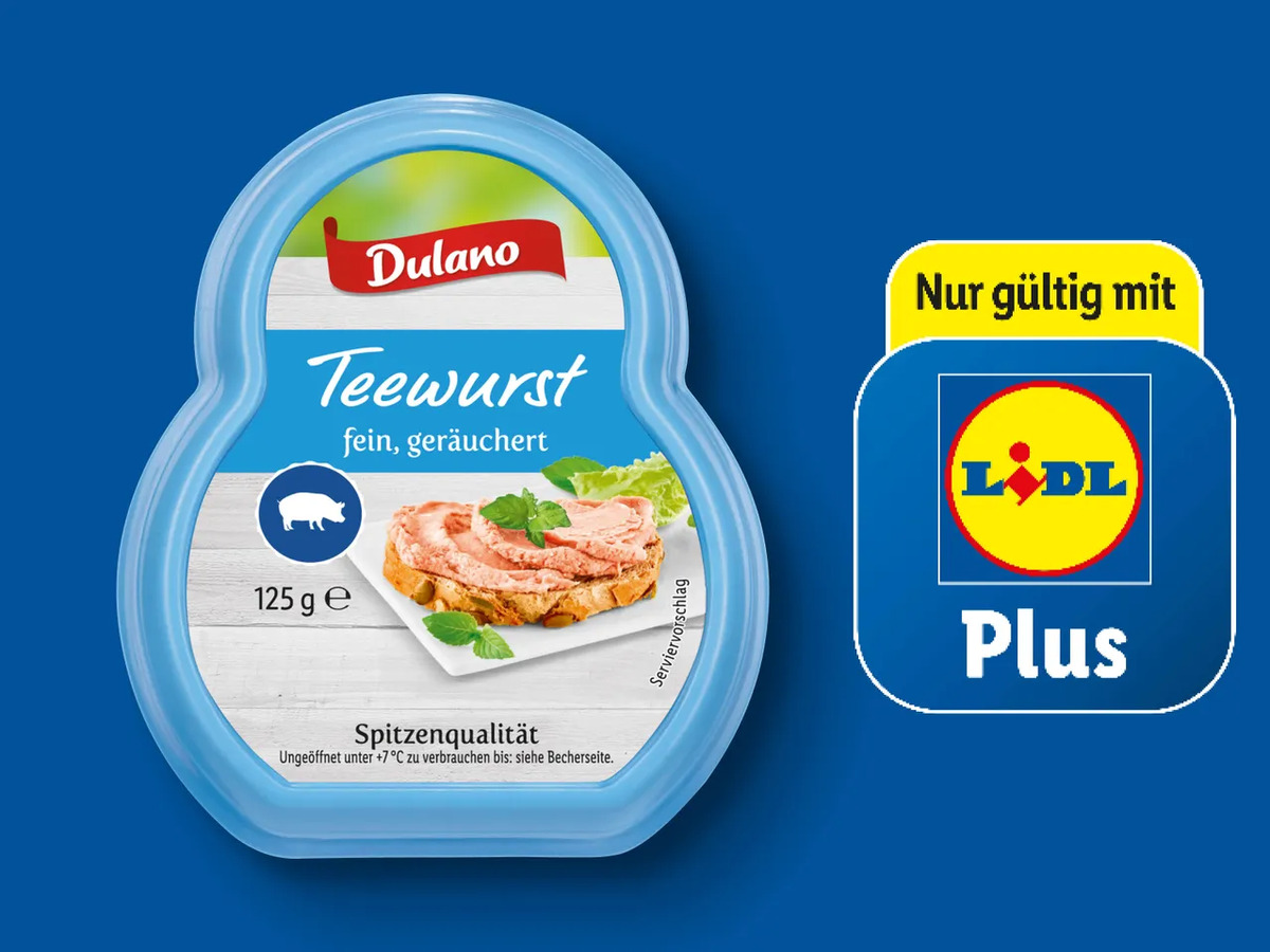 Bild 1 von Dulano Tee-/Leberwurst, 
         125/175 g
