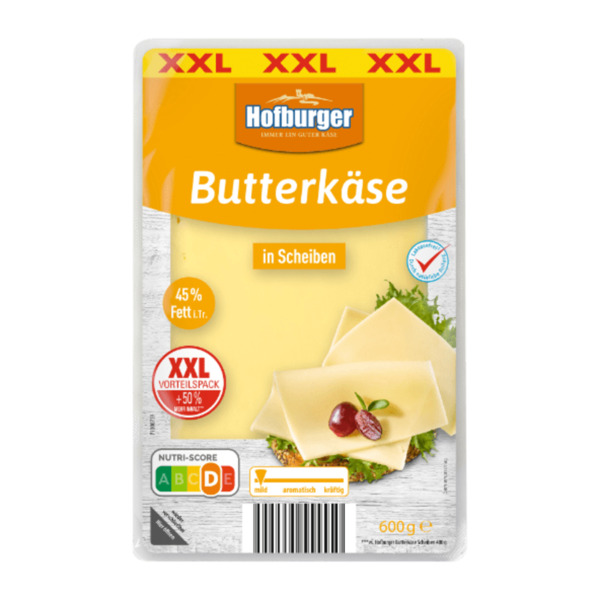 Bild 1 von HOFBURGER Butterkäse XXL 600g