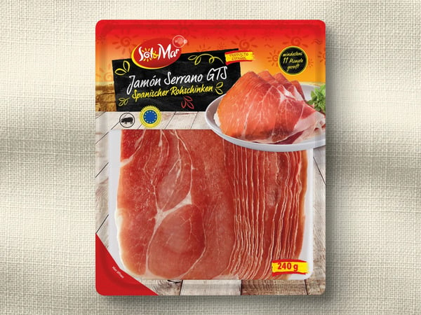 Bild 1 von Sol & Mar Jamón Serrano, 
         240 g