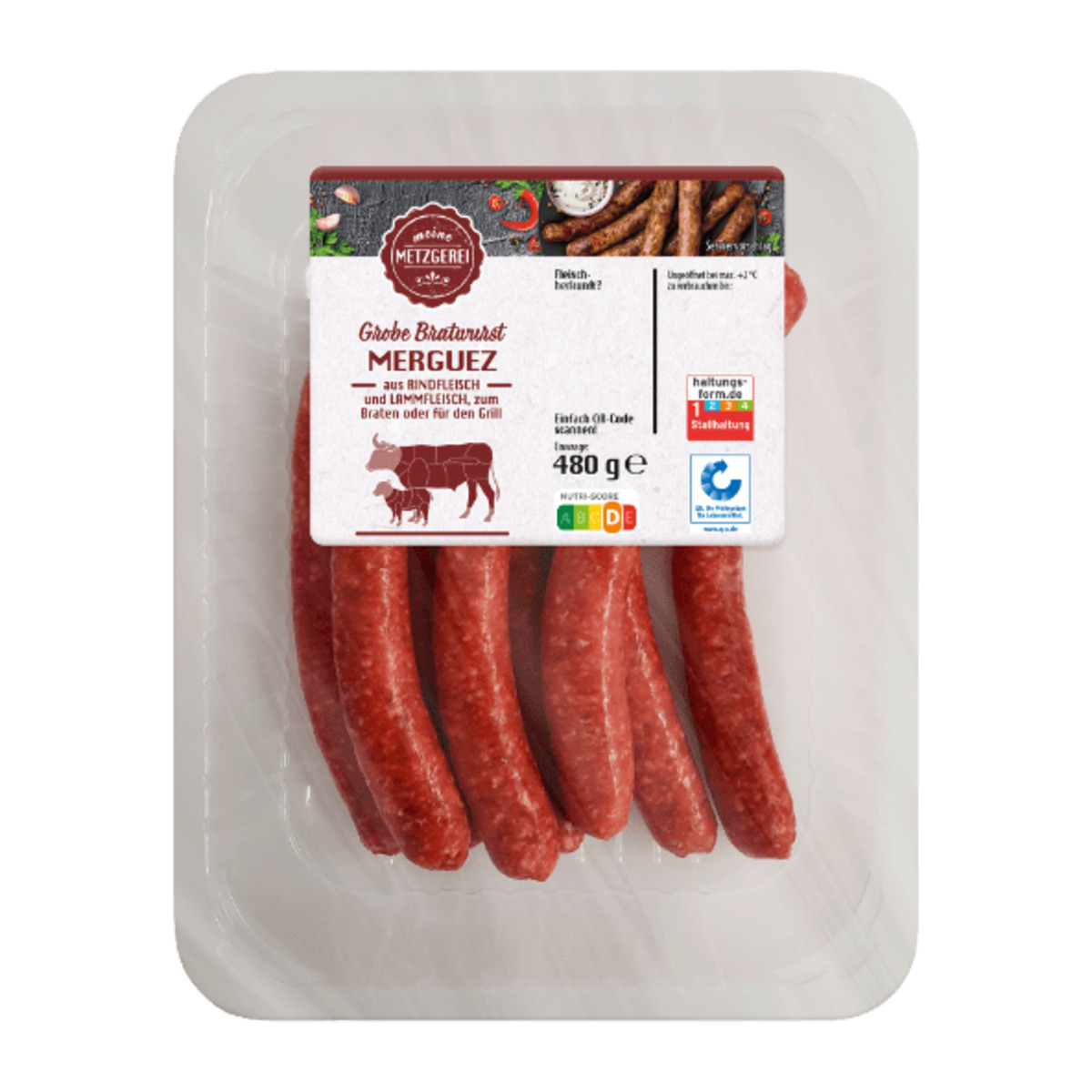 Bild 2 von MEINE METZGEREI Bratwurst Merguez XXL 480g