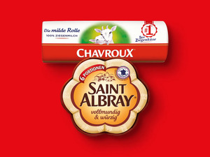 Saint Albray/Chavroux/Saint Agur, 
         180/150/125/130 g